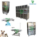 Veterinaria Hospital Médico de Acero Inoxidable Pet Dog Kennel